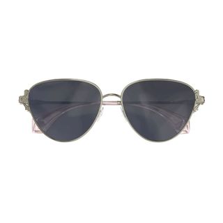 Pair of metal frame cat eye sunglasses