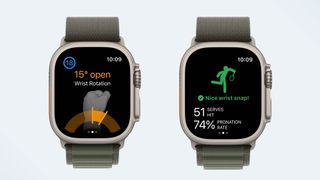 a photo of tennis/golf features on Watch OS10