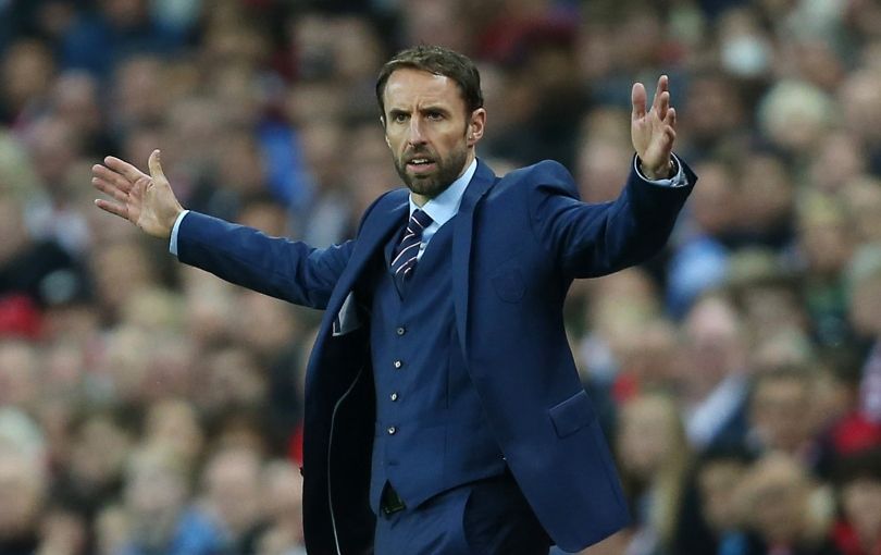 Gareth Southgate on the touchline as England face Malta