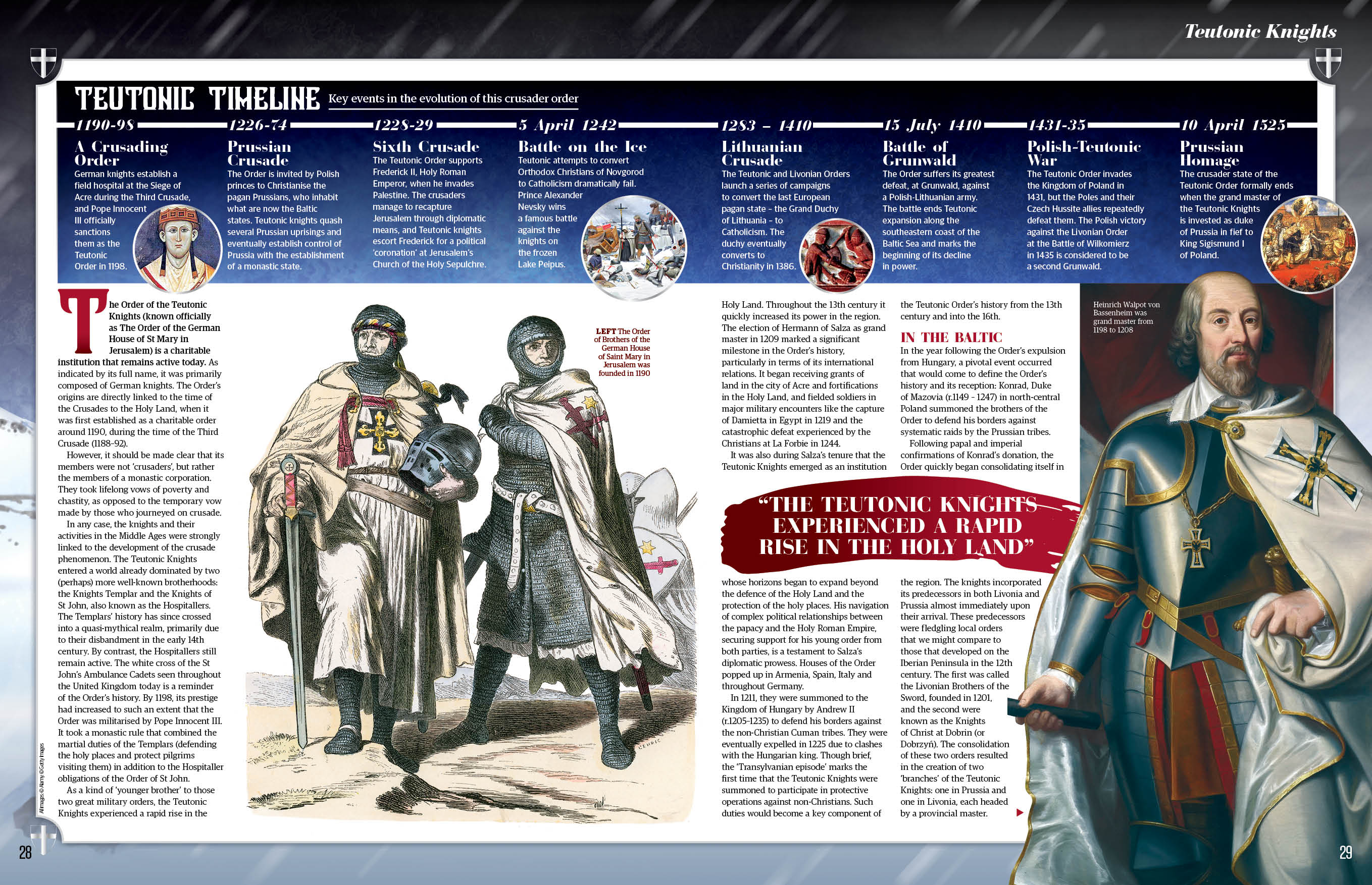 The Last Crusaders, feature spread 2 All About History 126