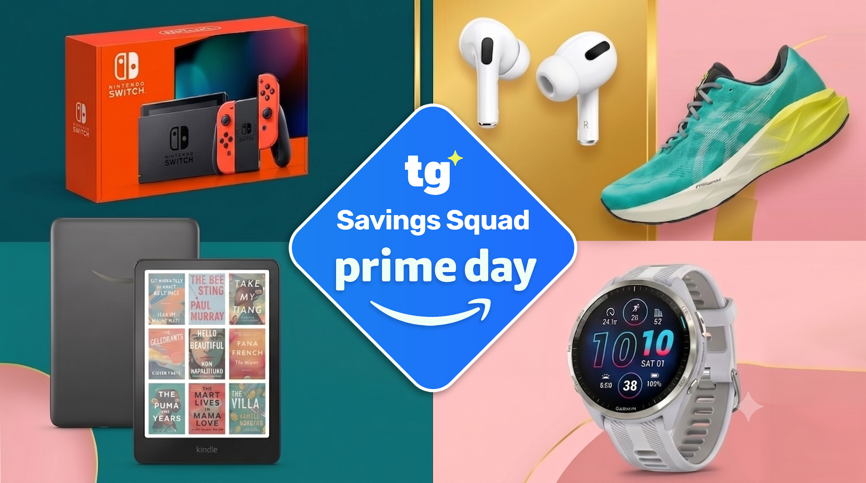 Collage of items on sale for Prime Day