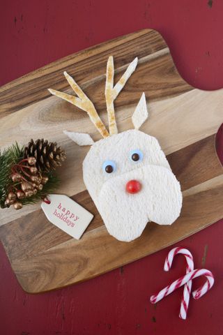 Christmas Reindeer Face Sandwich