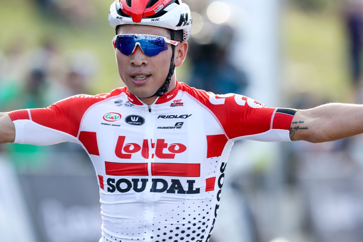 Caleb Ewan takes his first win with Lotto Soudal