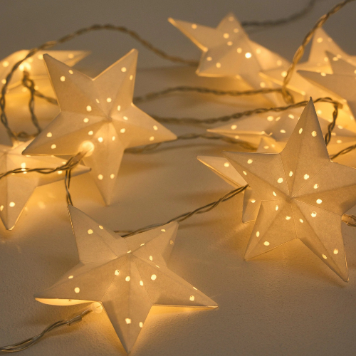 String light paper stars