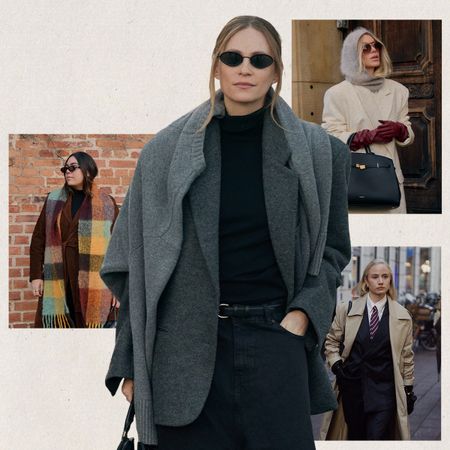 A collage of women in copenhagen during fashion week wearing top trends.