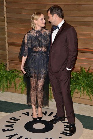 Diane Kruger And Joshua Jackson At The Oscars After Parties