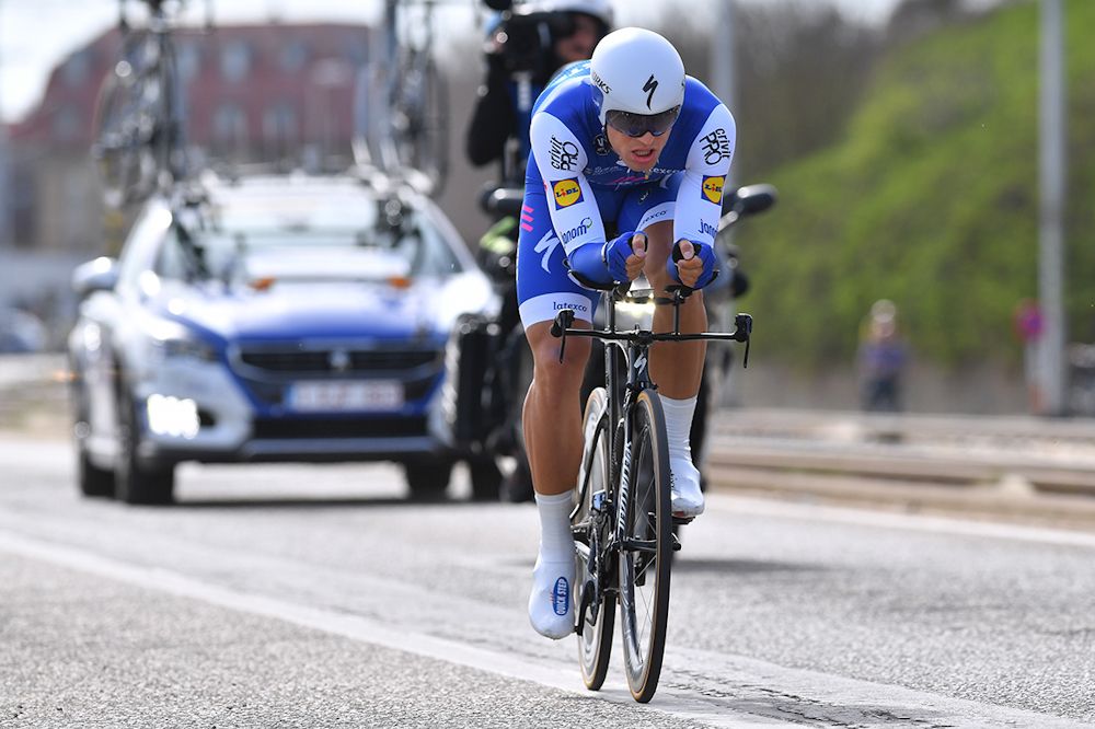 Marcel Kittel finished fourth in the final De Panne time trial