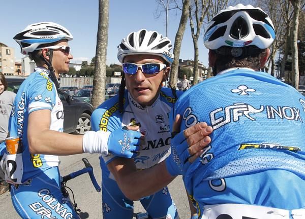 Time for congratulations for Mattia Gavazzi (Colnago - CSF Inox) and his team after an excellent leadout toward the finish.