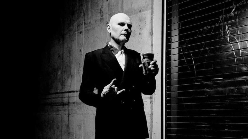 Billy Corgan holding an Erewhon smoothie