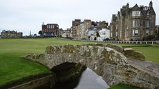 A view from the Swilcan Bridge at the Old Course