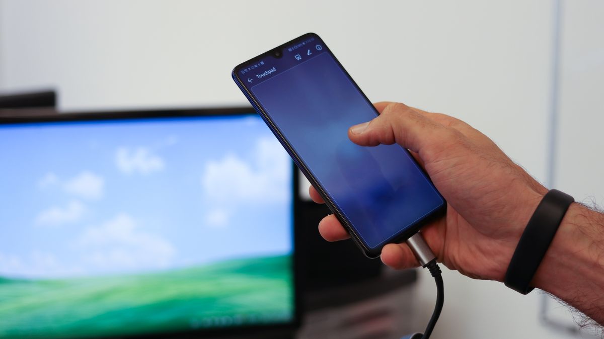 The screen can be used as a trackpad
