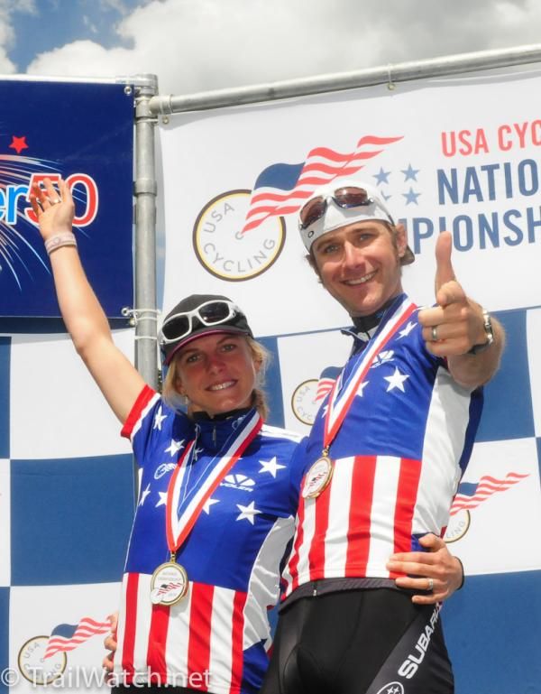 Repeat USA Marathon Champions Heather Irmiger and Jeremy Horgan-Kobelski. The two are married.
