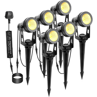 garden spike lights from Amazon