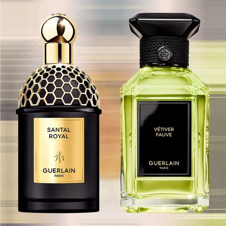 Collage of Guerlain Fragrances From Saks
