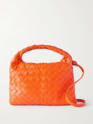 Mini Hop Intrecciato Leather Shoulder Bag