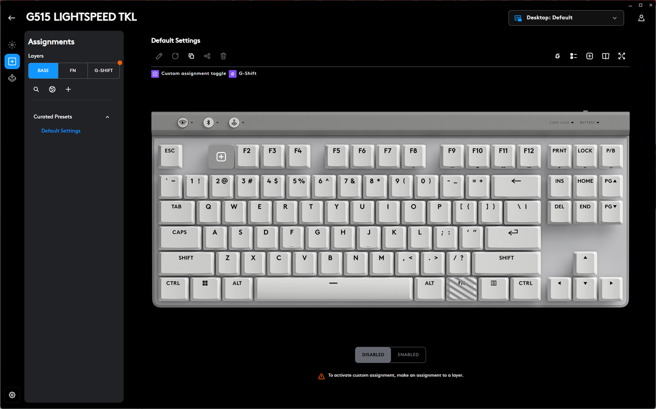 Logitech G 515 Lightspeed TKL