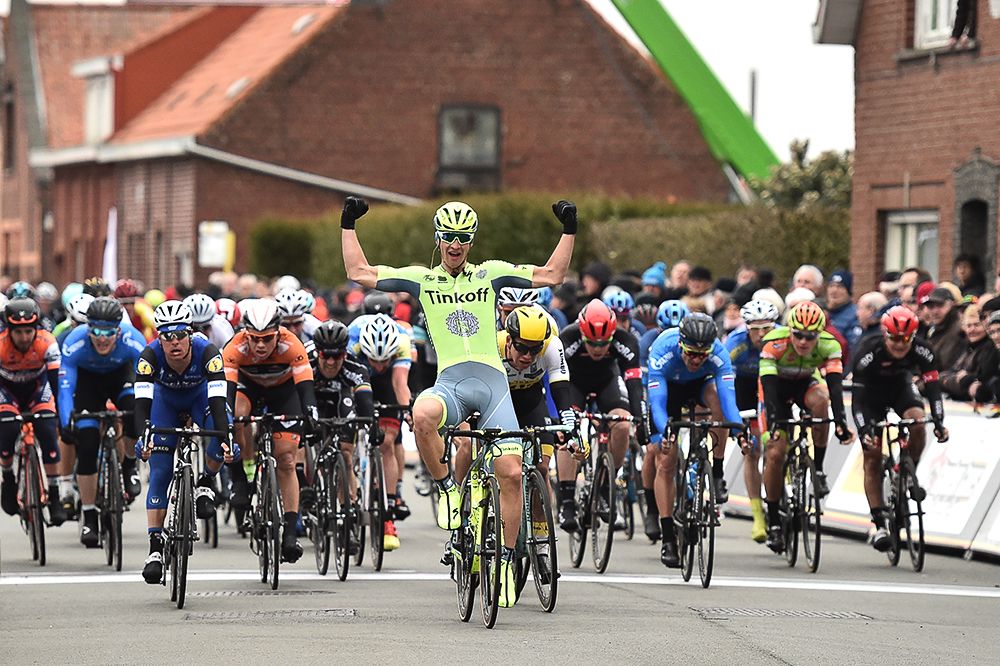 Erik Baska (Tinkoff) wins the Handzame Classic.