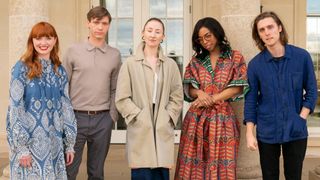 Chloe's main cast: Poppy Gilbert, Billy Howle, Erin Doherty, Pippa Bennett-Warner and Jack Farthing (L-R).