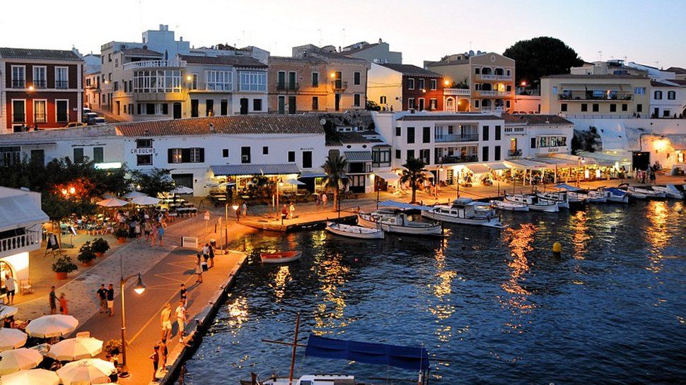 A Spanish sea front.