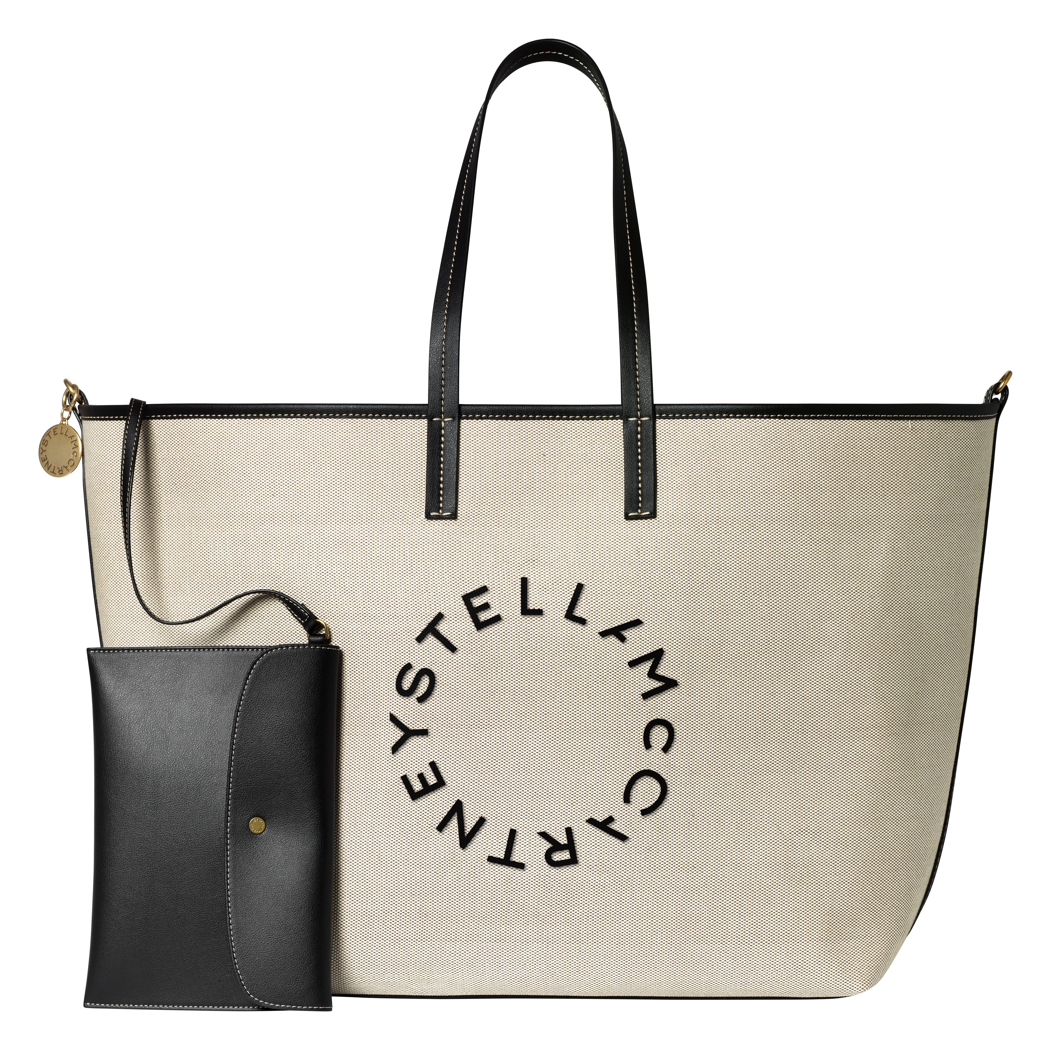 clothes from the H&M x Stella McCartney collaboration on a plain backdrop