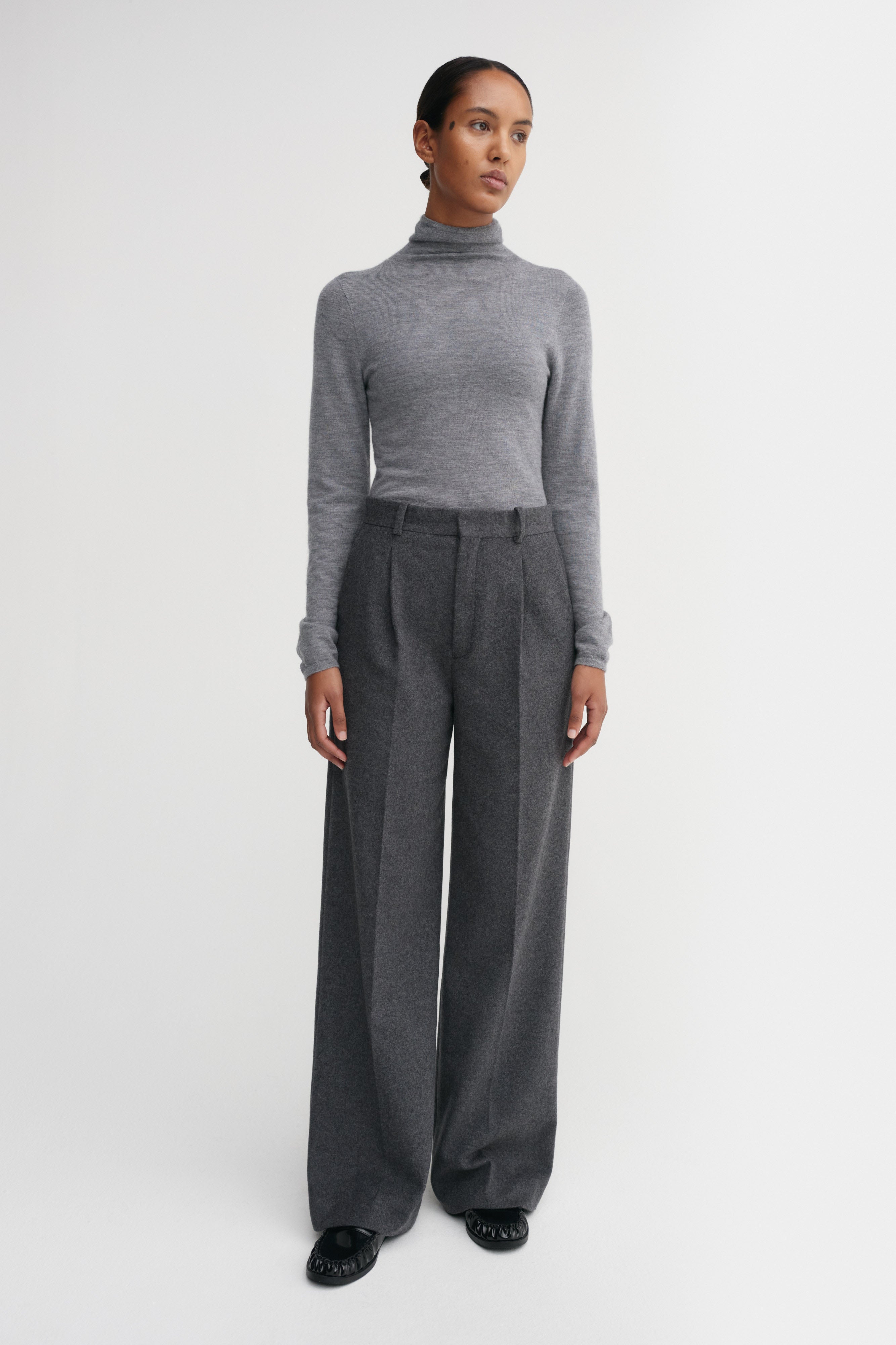 Penny Soft Trousers, Dark Grey