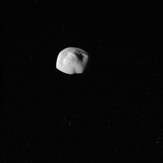 Saturn's moon Atlas hangs in the void in this image taken by NASA's Cassini spacecraft on April 12, 2017.