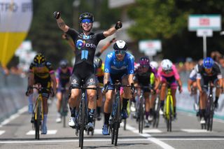 Lorena Wiebes (Team DSM) and Emma Norsgaard (Movistar) at the Giro d'Italia Donne