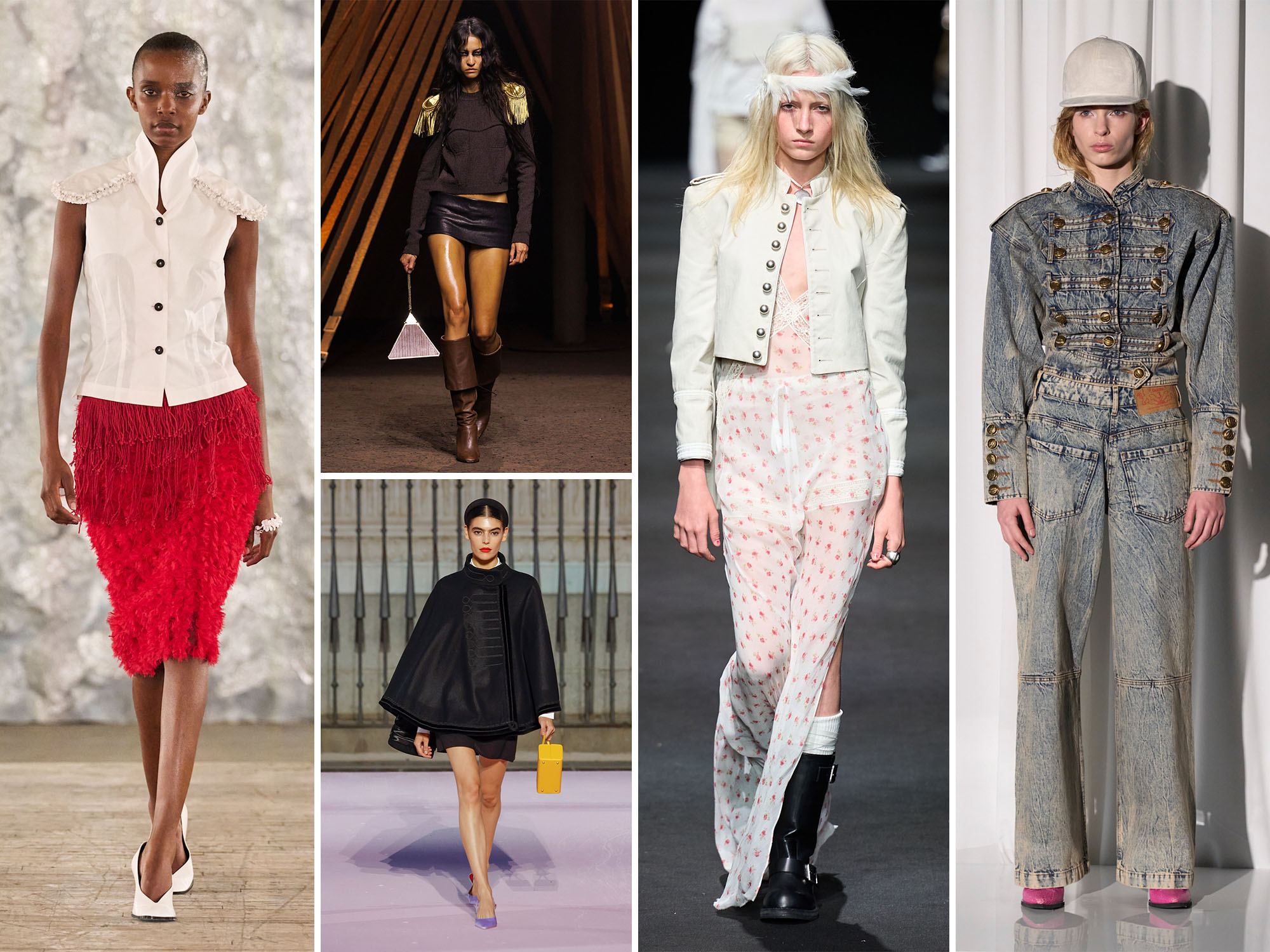 Spring 2026 fashion trends military jackets