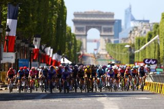 Tour de France Femmes on July 24 2022 in Paris France