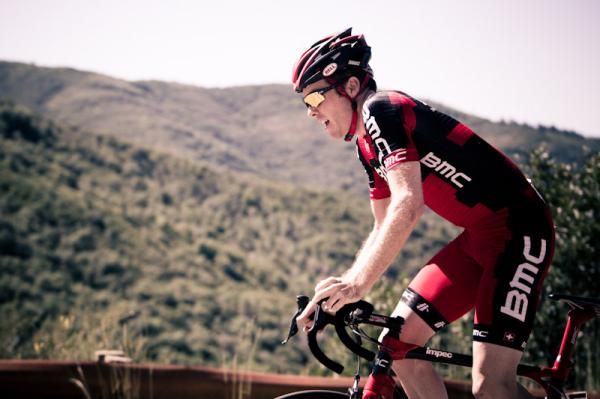 Out of the saddle and looking for rhythm - Brent Bookwalter (BMC)