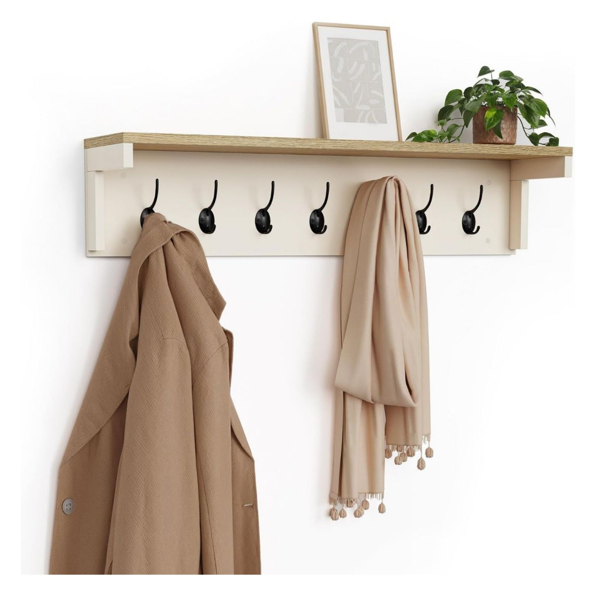 VonHaus Coat Hooks Wall Mounted