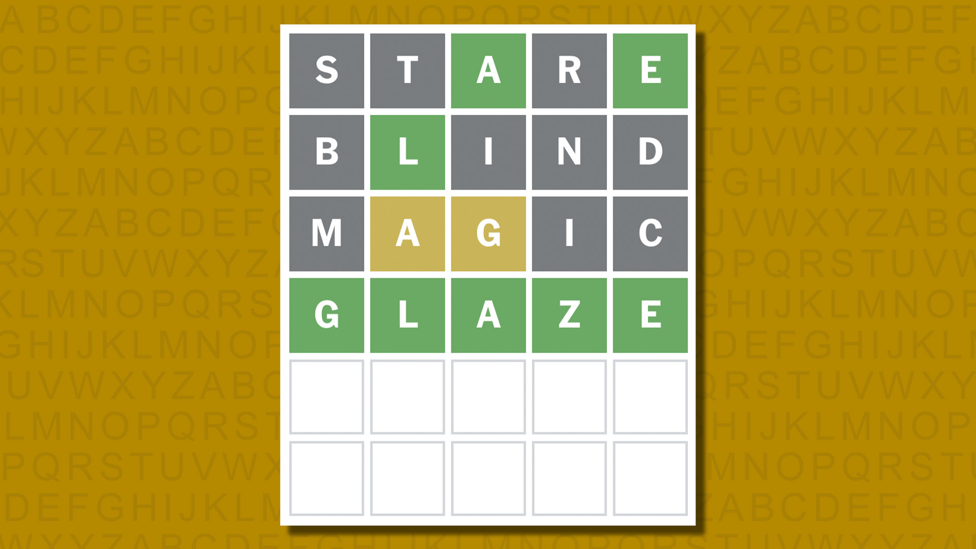 Ответ в формате Word для игры 873 на желтом фоне