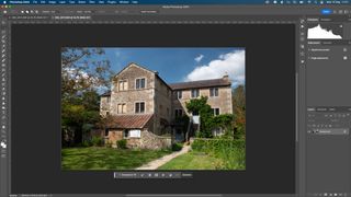 A Photoshop screenshot of a country home