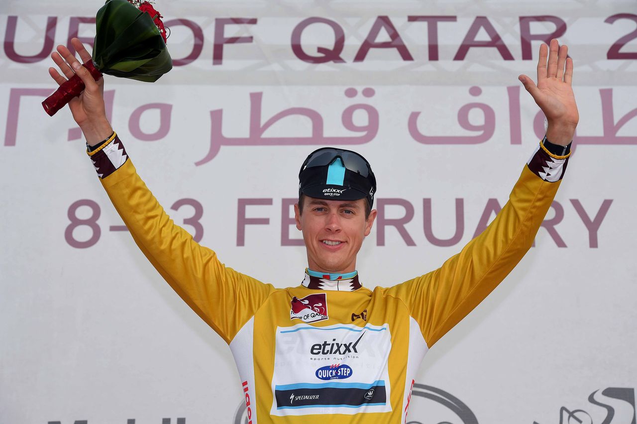 Niki Terpstra (Etixx-Quickstep) leads the Tour of Qatar