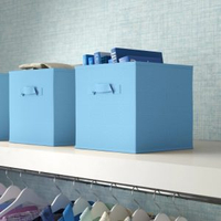 Wayfair Basics Fabric Cube Set of 4 | £15.99These boxes are super versatile and come in an array of colours. Strong and durable they have carry handles and collapse down for easy storage.
