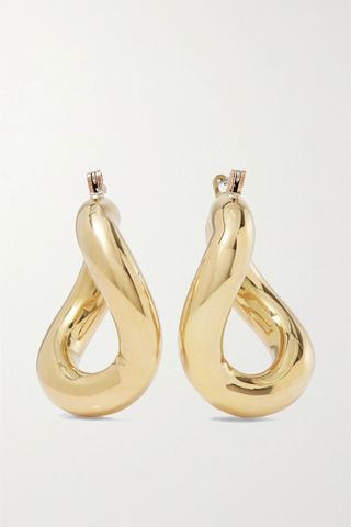 + Net Sustain Anima Gold-Tone Hoop Earrings