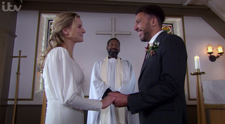 Meena returns for Dawn and Billy's wedding in Emmerdale