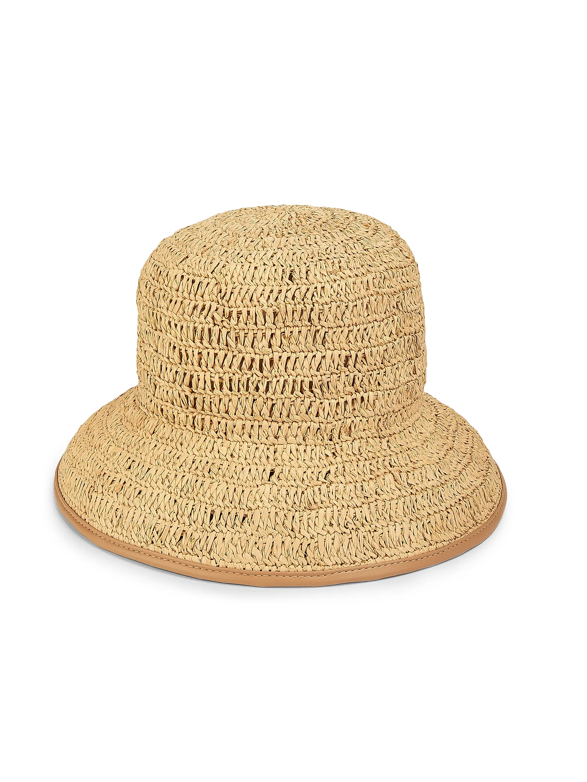 Crochet Raffia Bucket Hat