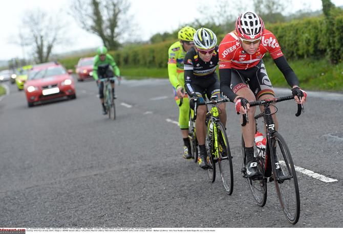 Sander Armee (Lotto Belisol) leads the stage 2 breakaway