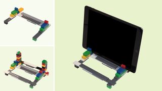 a LEGO iPad stand