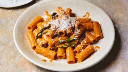 rigatoni with no-vodka sauce