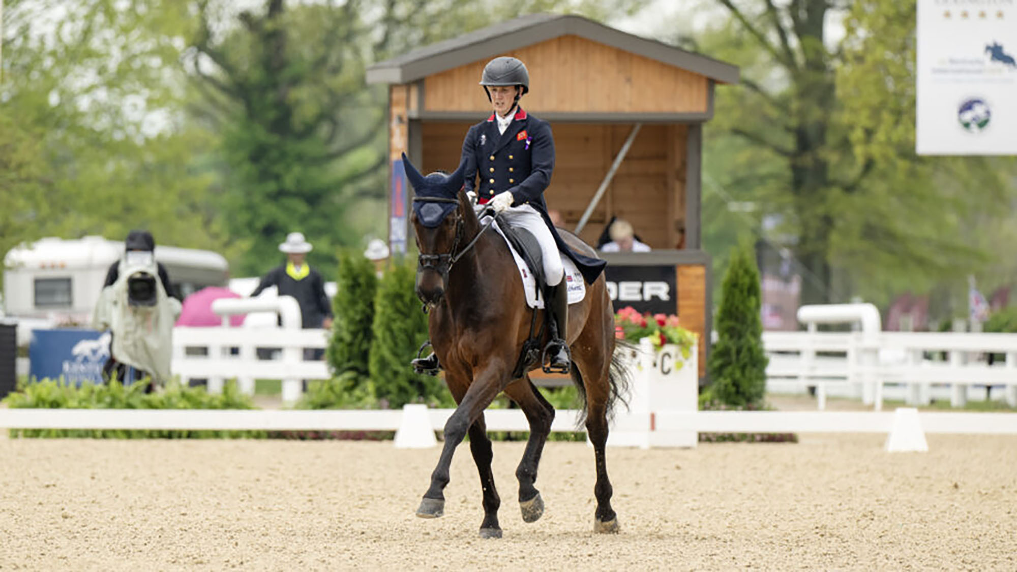 Tom McEwen and Brookfield Quality in the Kentucky Three-Day Event dressage 2025.