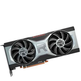 Product shot of the AMD Radeon 6700 XT, one of the best graphics cards for gaming
