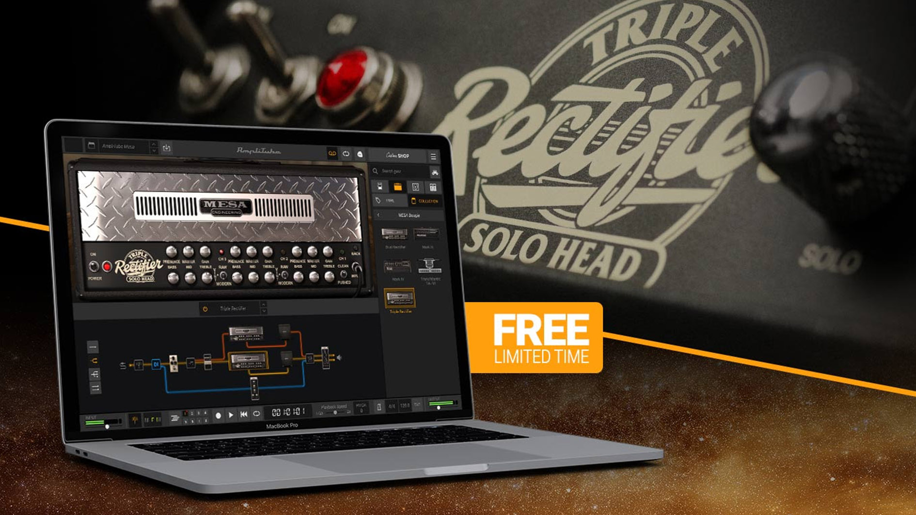 what amps come with amplitube 3 free