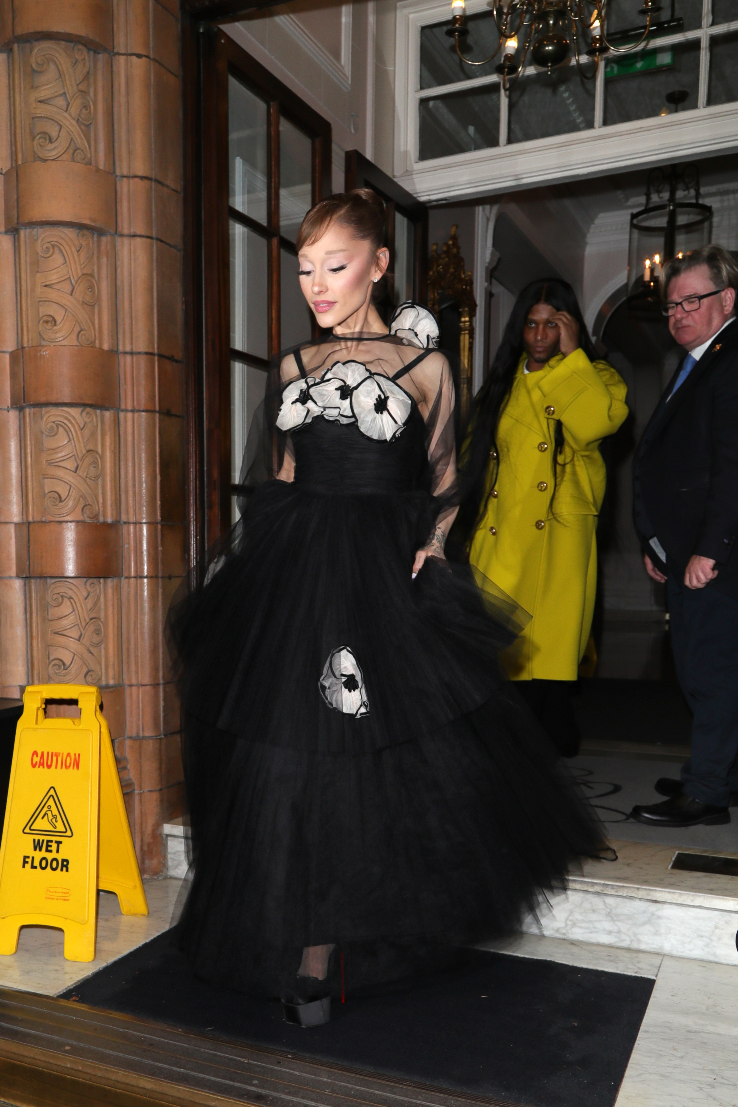 Ariana Grande wore a second black vintage gown at a Wicked: For Good after party