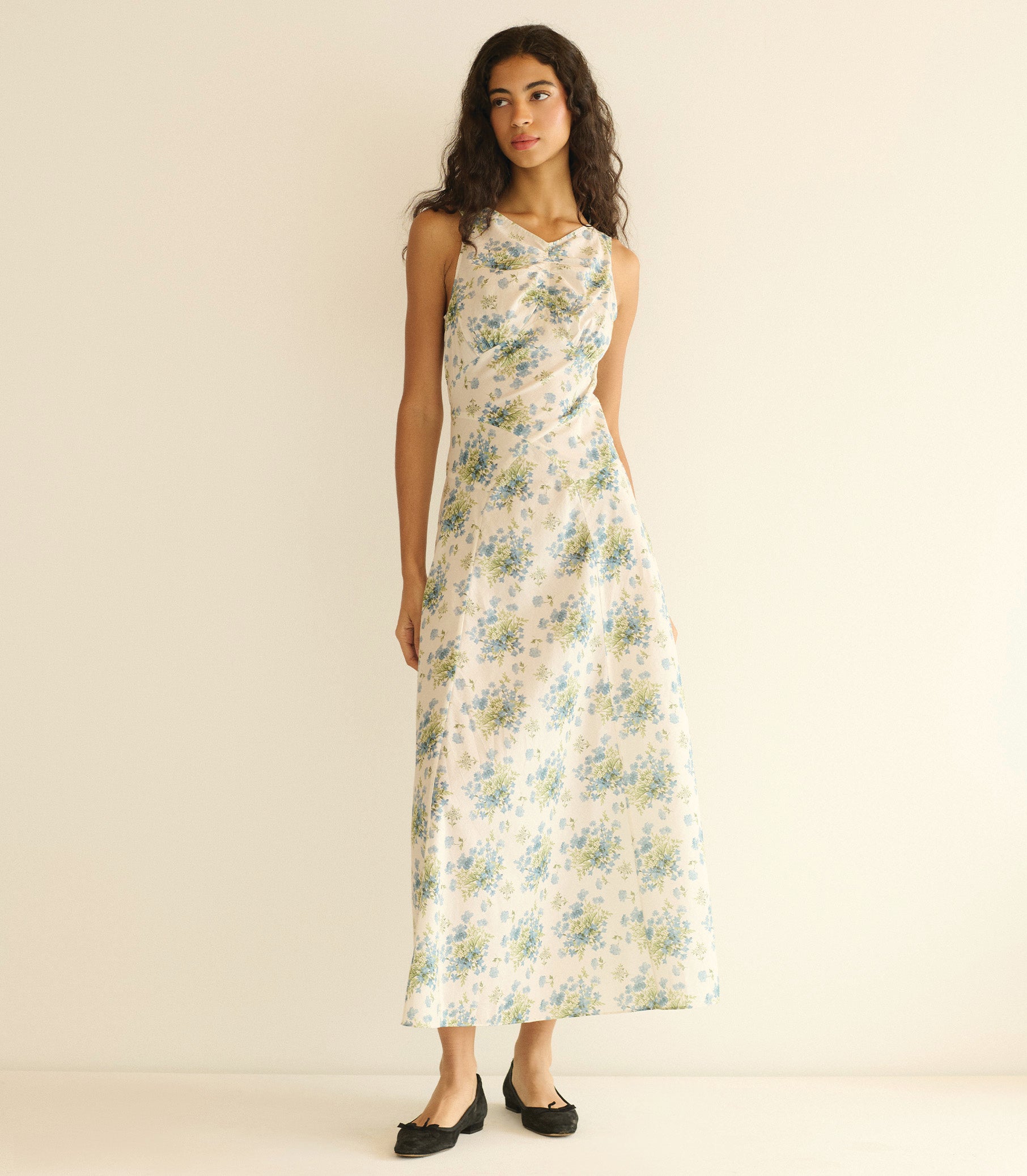 Bruna Dress -- Cr&amp;Egrave;me Lantana Floral