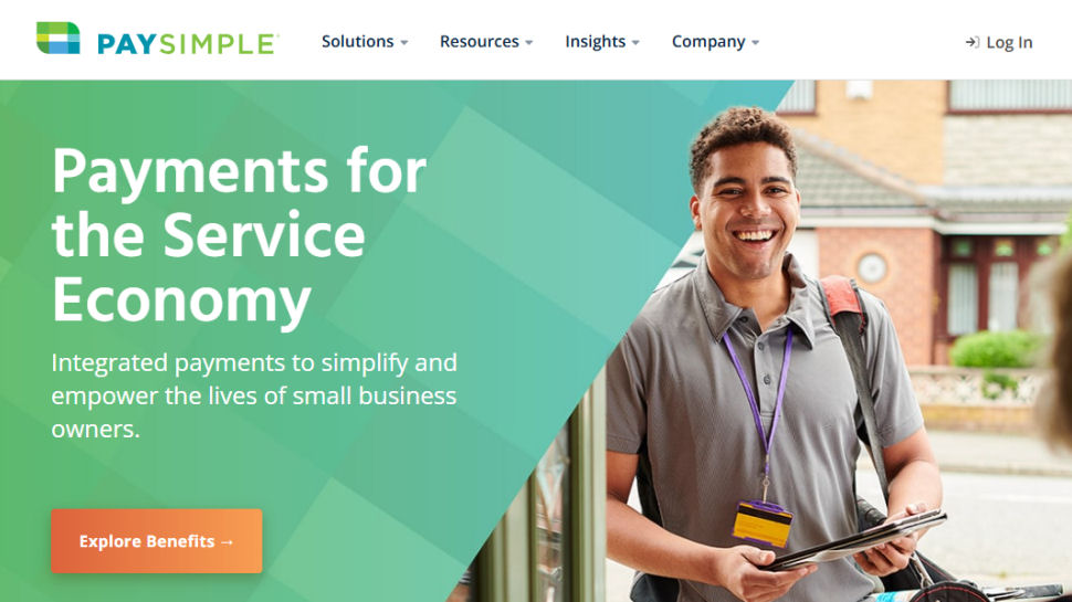 PaySimple website screenshot (May 2025)