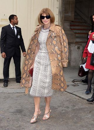 Anna Wintour attends the Chanel show as part of the Paris Fashion Week Womenswear Spring/Summer 2016