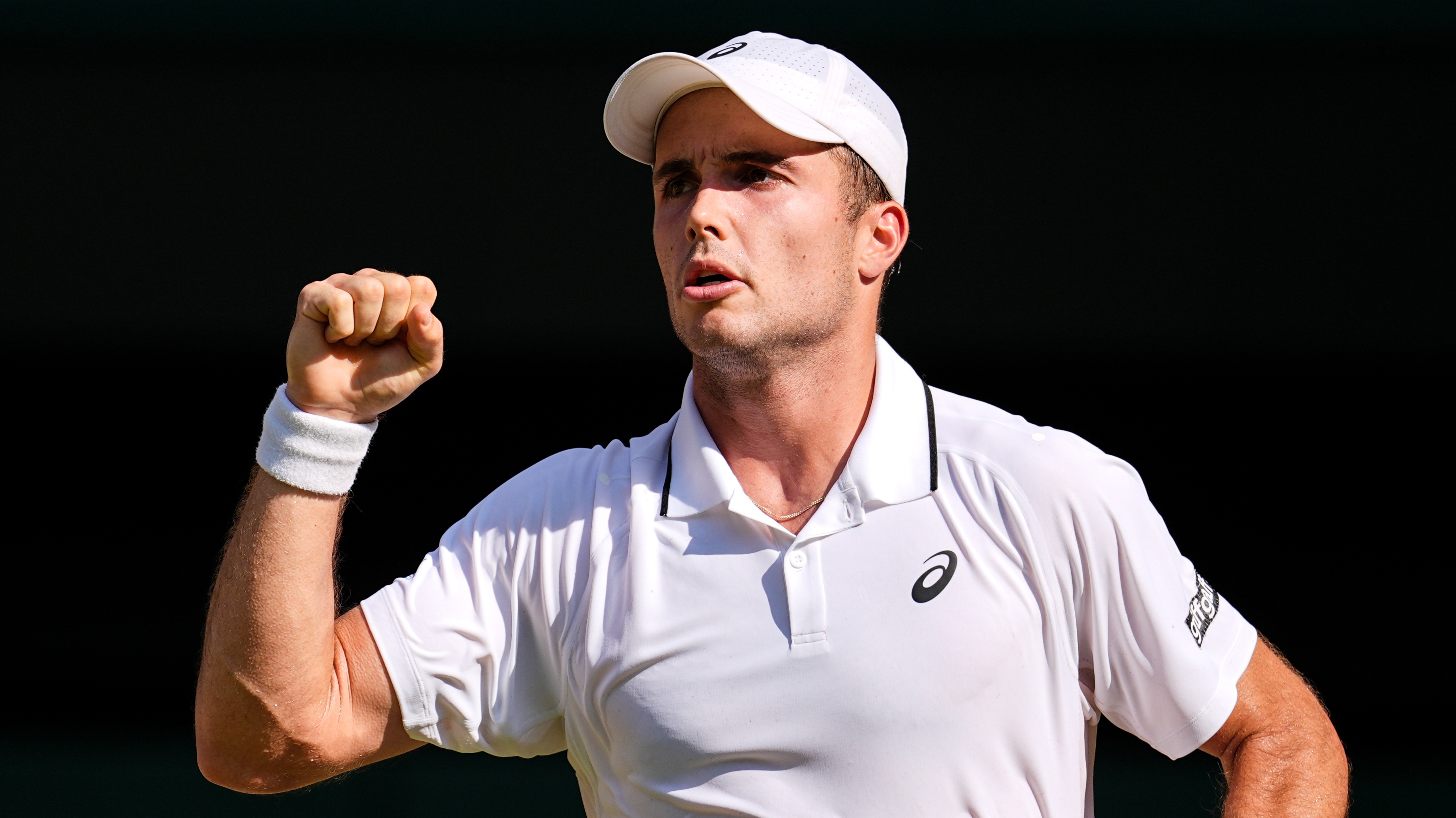 Arthur Fery in the Gentlemen's Singles Quarter Final against Flavio Cobolli on day 10 of The Championships Wimbledon 2026 at All England Lawn Tennis and Croquet Club on July 8, 2026 in London, England