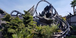 Velocicoaster track at Universal's Island's of Adventure